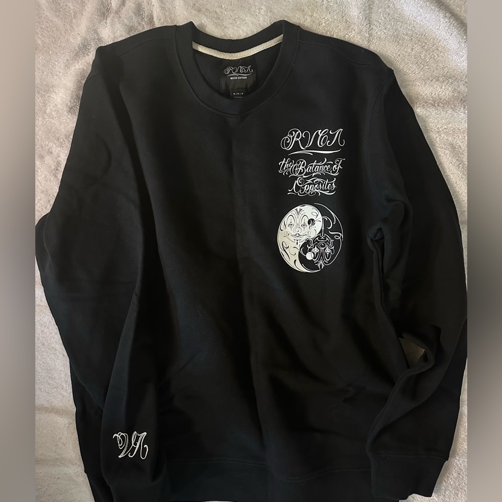 RVCA x Mr. Cartoon Sweater, Black, Medium, Like New